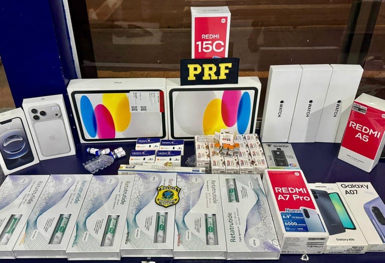 prf-apreende-medicamentos-e-eletronicos-durante-fiscalizacao-em-veiculo-na-br-364-em-mt