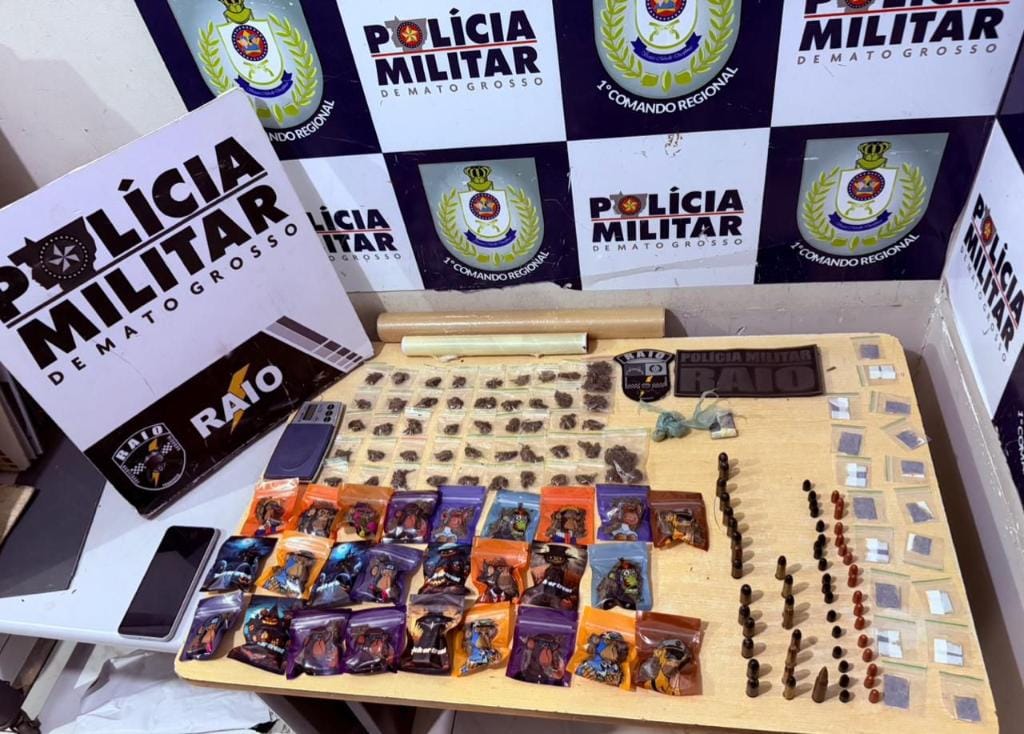 companhia-raio-prende-dois-homens-com-drogas-e-municoes-em-cuiaba